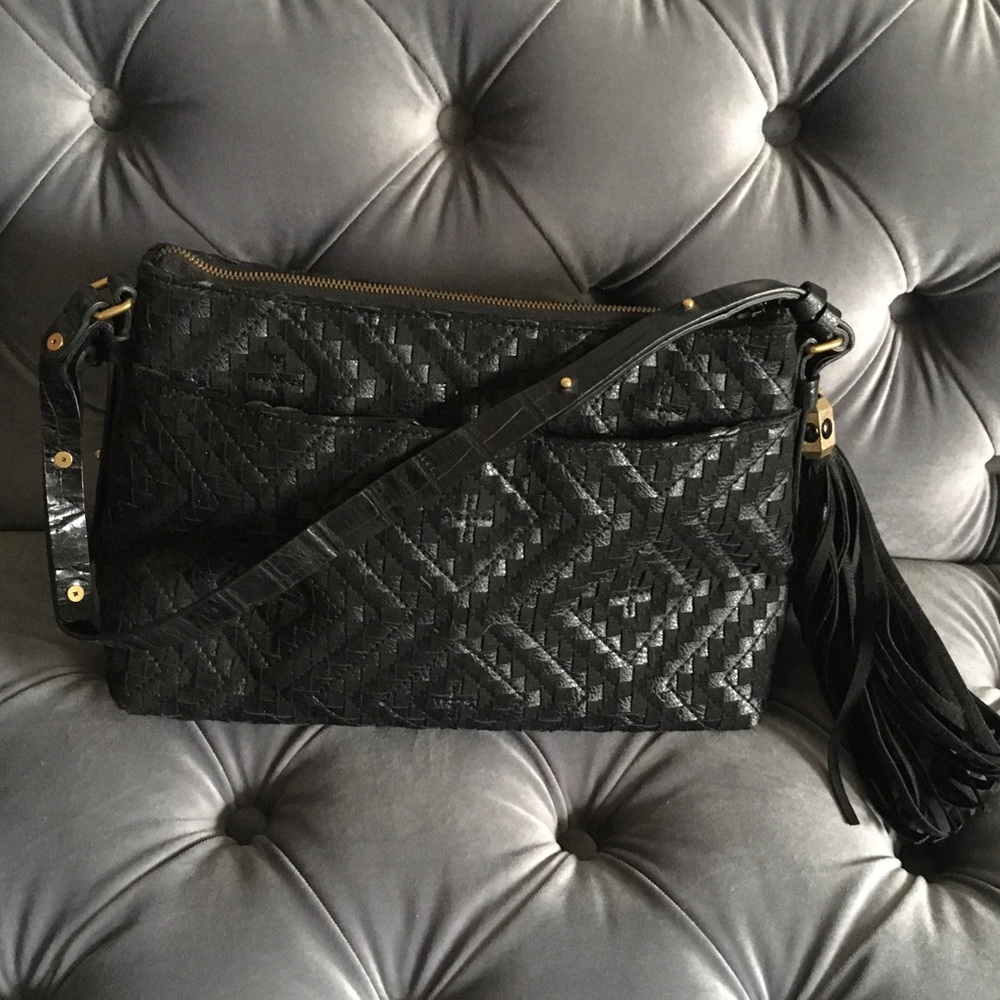 Eric Javits Gorgeous!!! Kamela Whipstitched Shoulder Bag - Picture 2 of 12